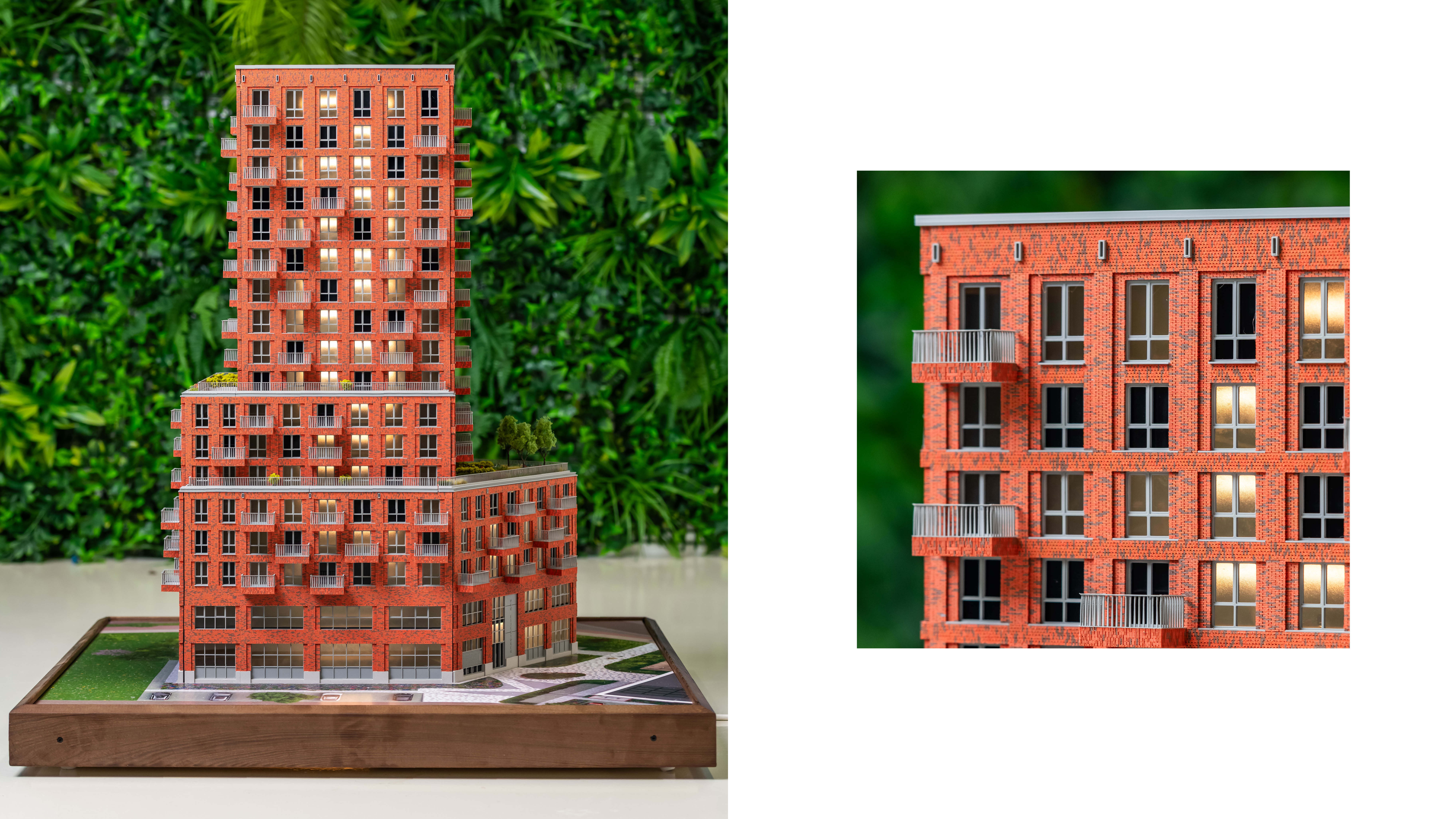 Full color 3D print maquette Nuvastgoed