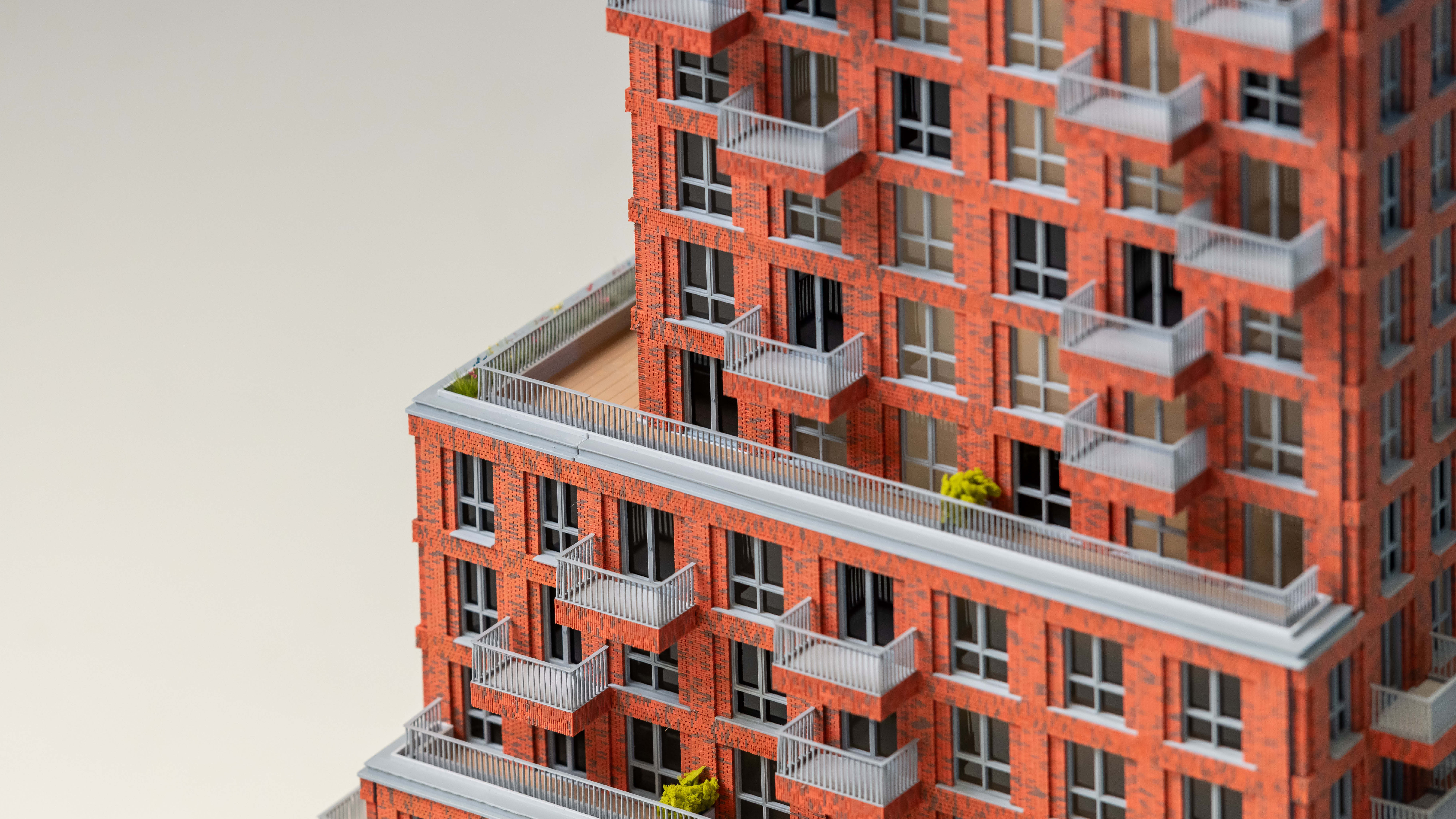 Full color 3D print maquette Nuvastgoed3